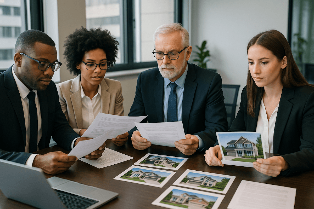 Visual representation of DSCR loan qualification requirements including minimum DSCR ratio, income documentation, reserve requirements, and down payment expectations.