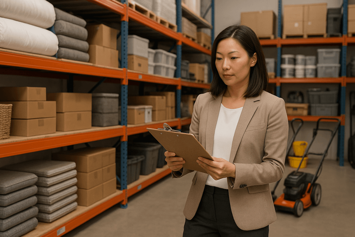 Visual guide on essential steps for seasonal inventory loans including analyzing patterns and coordinating with lenders.