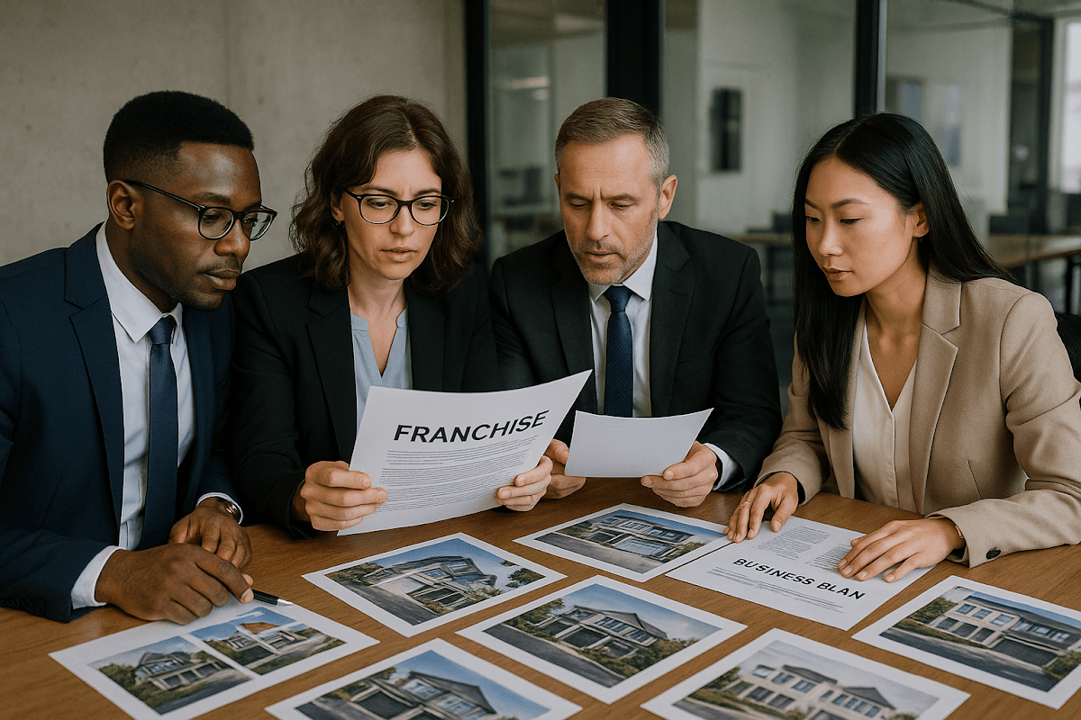 Visual representation of essential franchise financing options including SBA loans, asset-based lending, revenue-based financing, and conventional loans.
