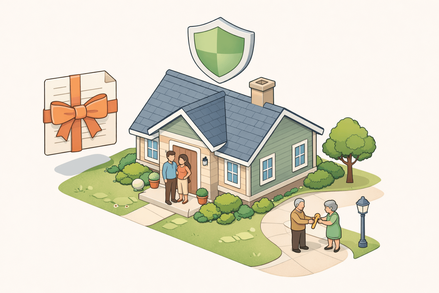 Young homebuyers receive a gifted down payment from parents to purchase a conventional home with PMI coverage