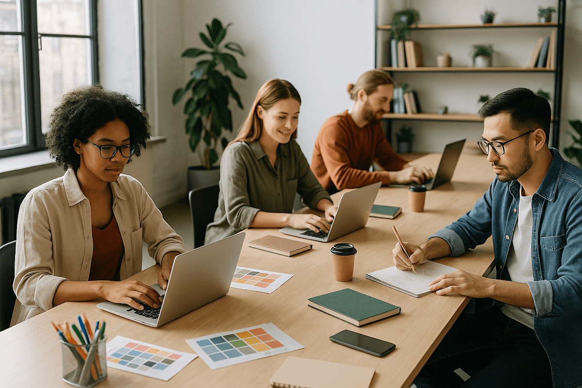 Infographic detailing freelancer financing fundamentals including income verification, credit score, business structure, and debt-to-income.
