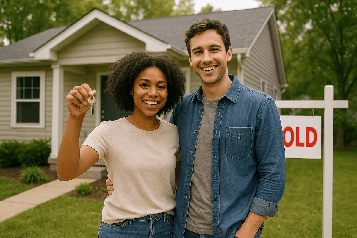 Infographic on government-backed loan programs for first-time buyers including FHA, VA, USDA loans, and state programs.