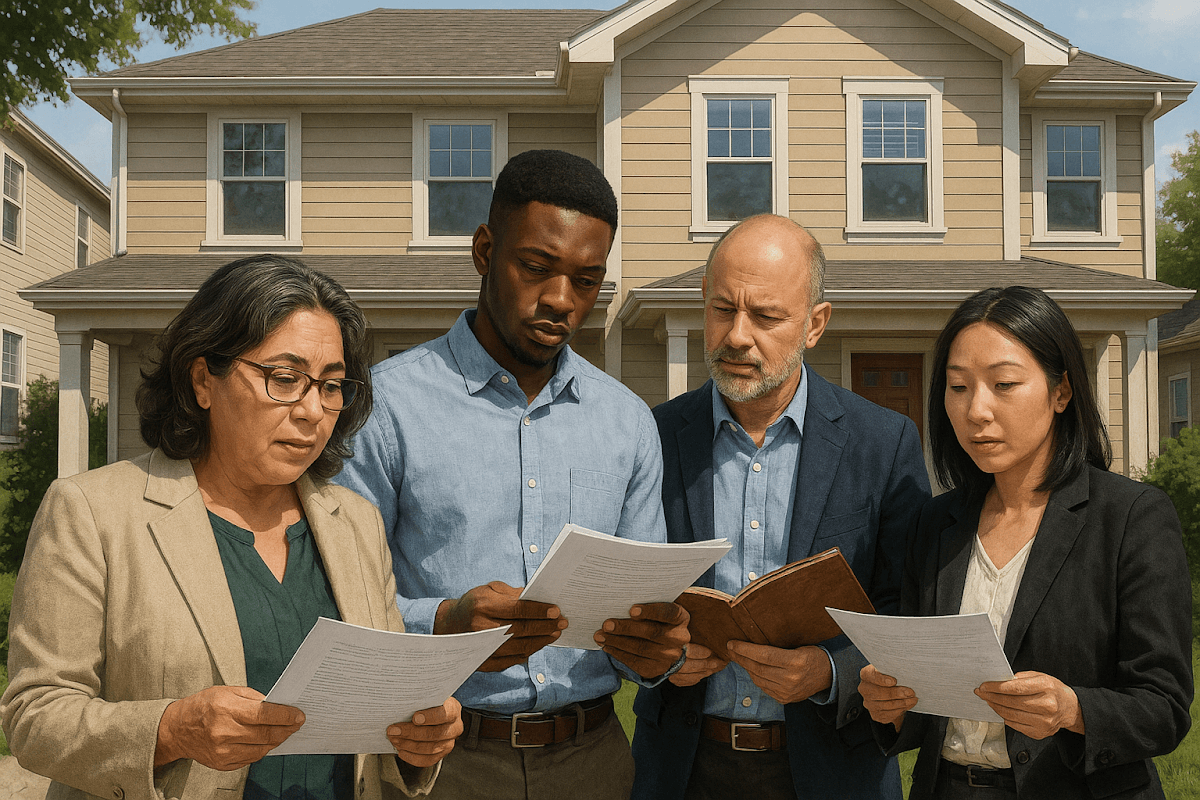 FHA loan credit score requirements infographic detailing minimum thresholds, credit history evaluation, recent improvements, manual underwriting, and co-borrower options.