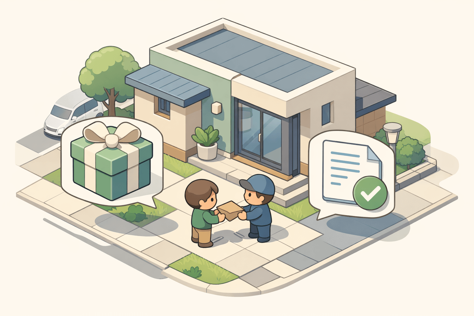 A homebuyer receiving gift funds from a non-relative to help cover a 5% down payment on a conventional mortgage.