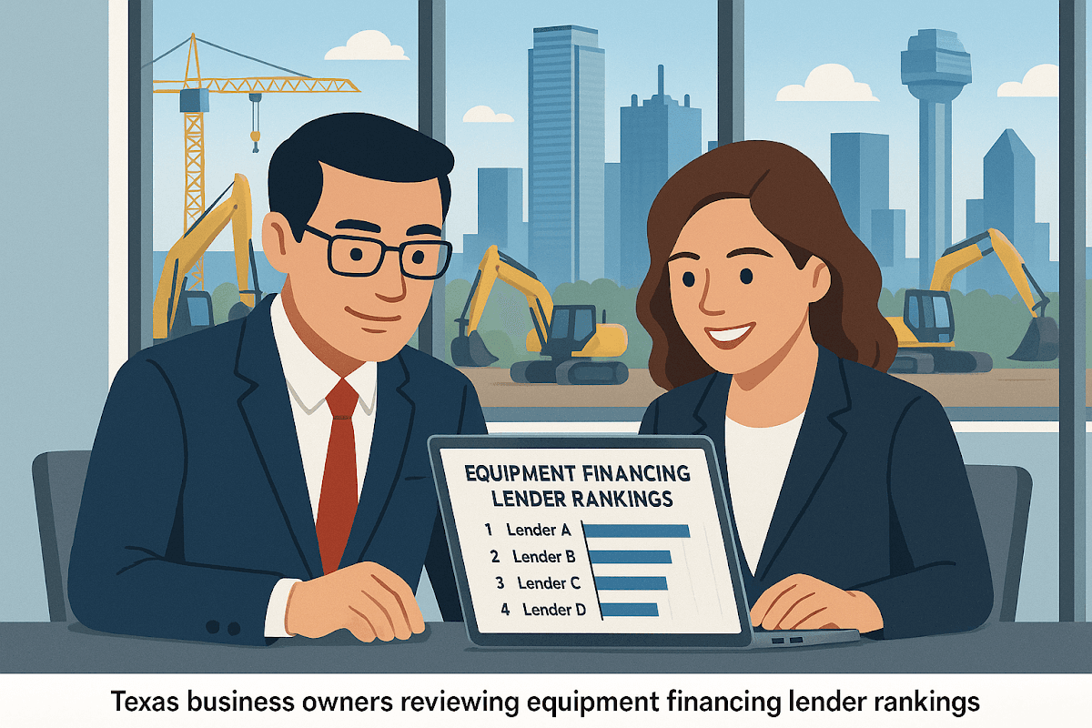 Top 10 Equipment Financing Lenders in Texas