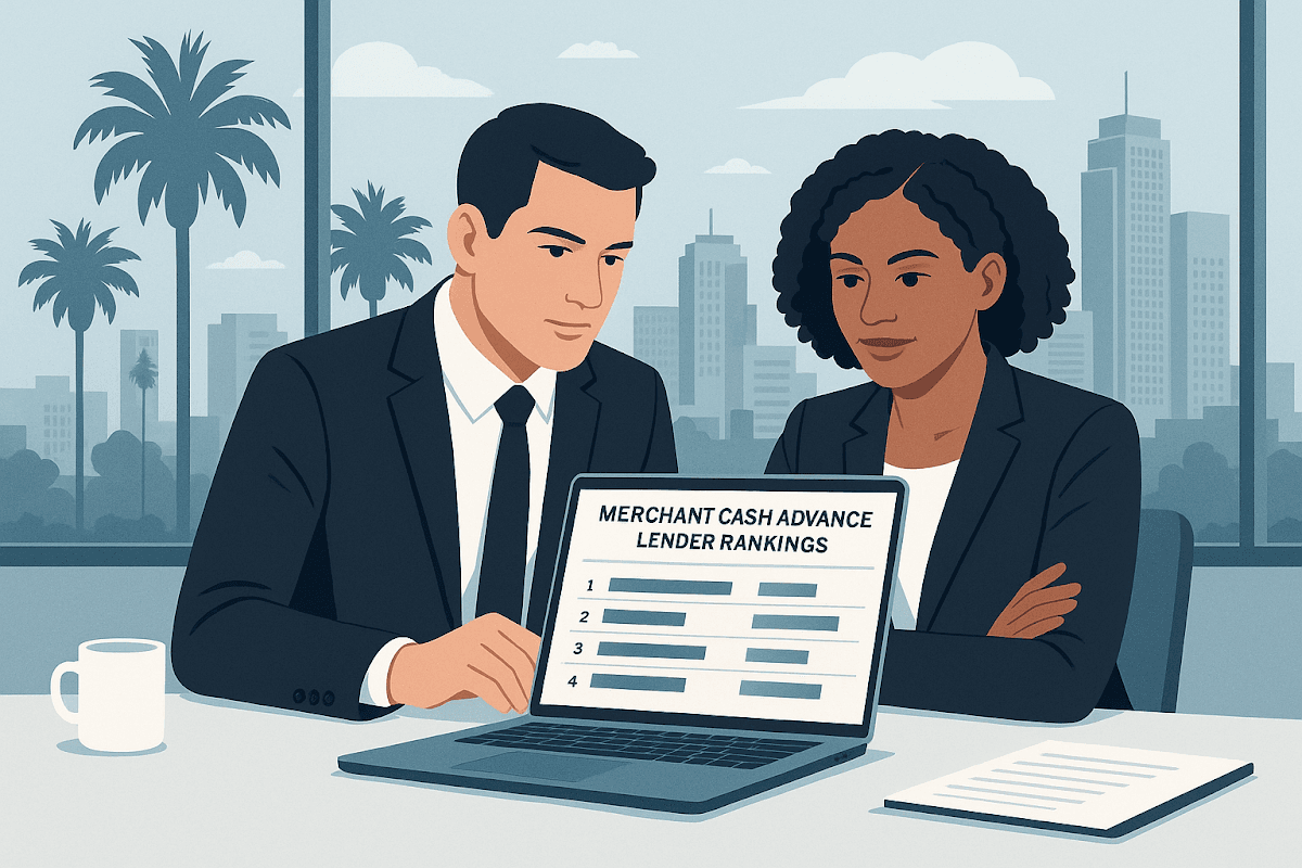 Top 10 Merchant Cash Advance Lenders in California