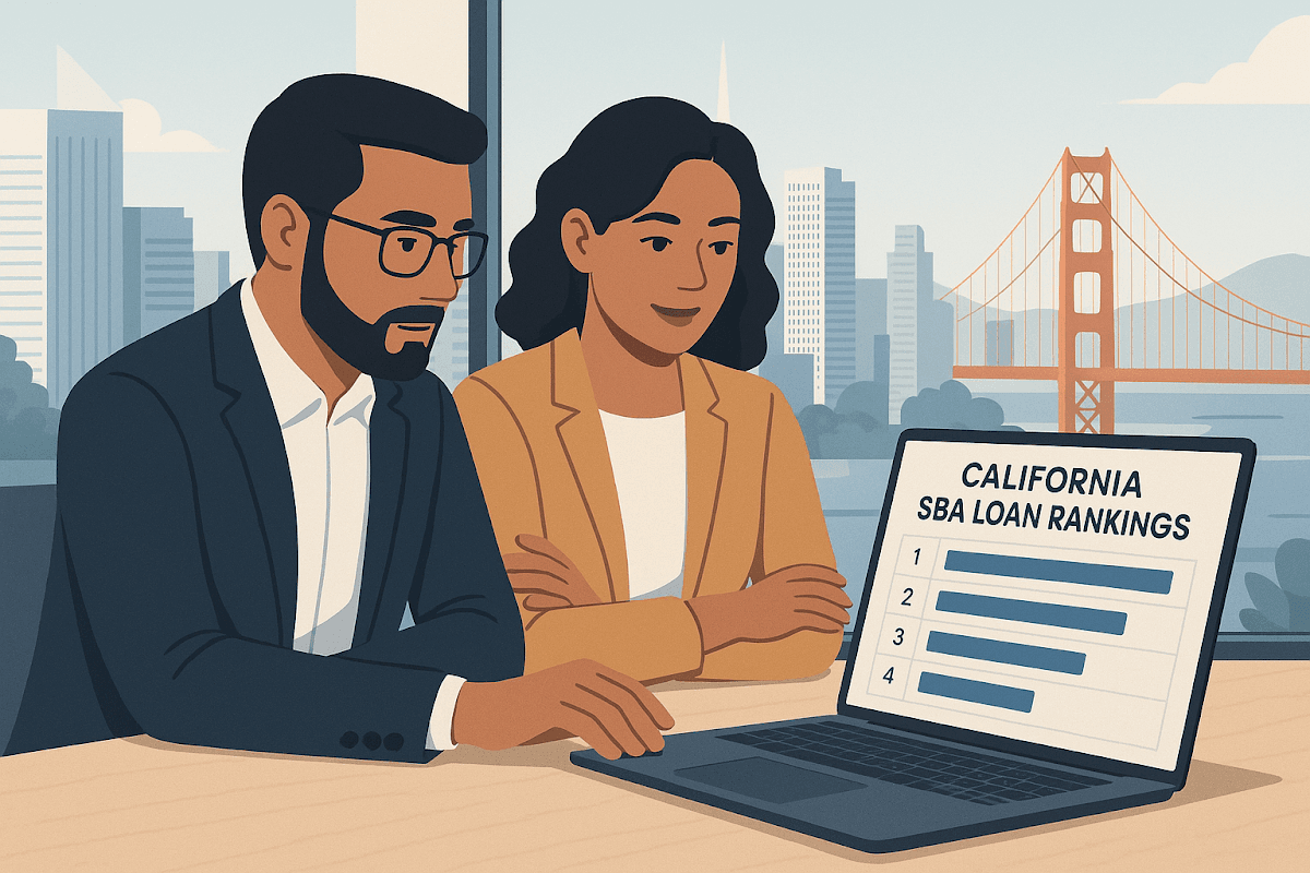 Top 10 SBA 7(a) Lenders in California